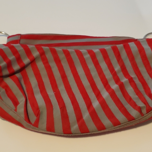 Target Red and Grey stripe purse. USED - Picture 2 of 7